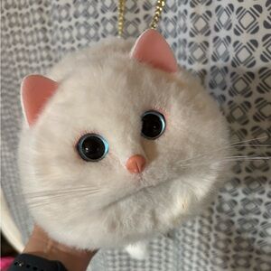 Cat crossbody with soft fur